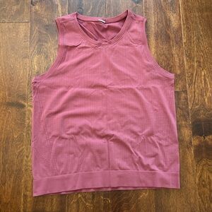 Athleta In Motion Seamless Tank - Mauve/Raspberry Color - Size M